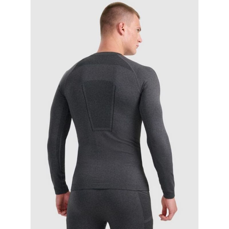 Pánske termo tričko s dlhým rukávom 4F SEAMLESS UNDERWEAR M237-WAW25USEAM237-21M-BLACK MELANGE 4