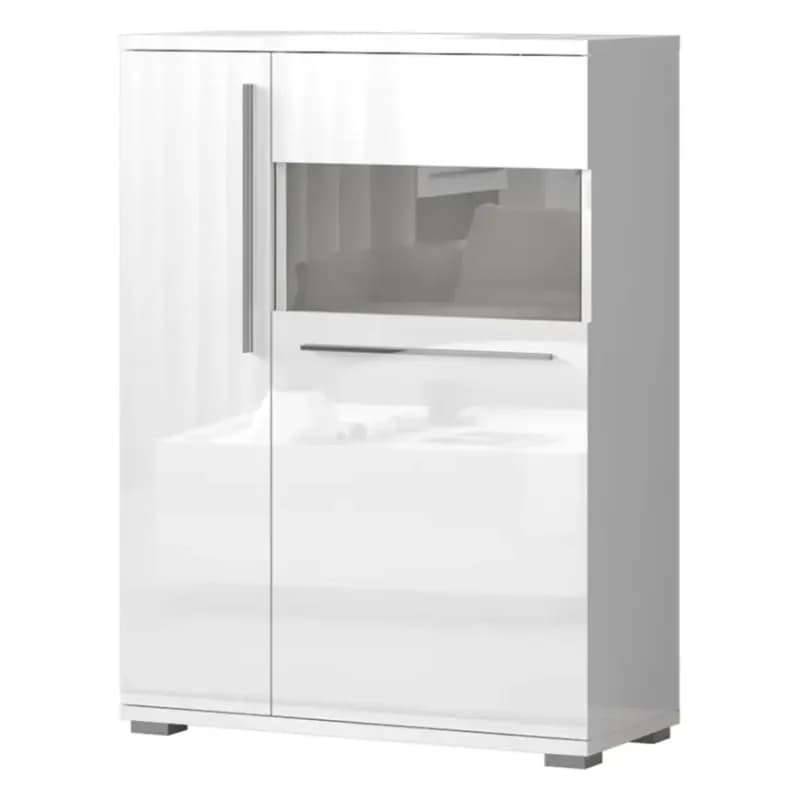 Vitrína Piano V90-2KSV/PN-70/KA/70 lakované crystal white 1