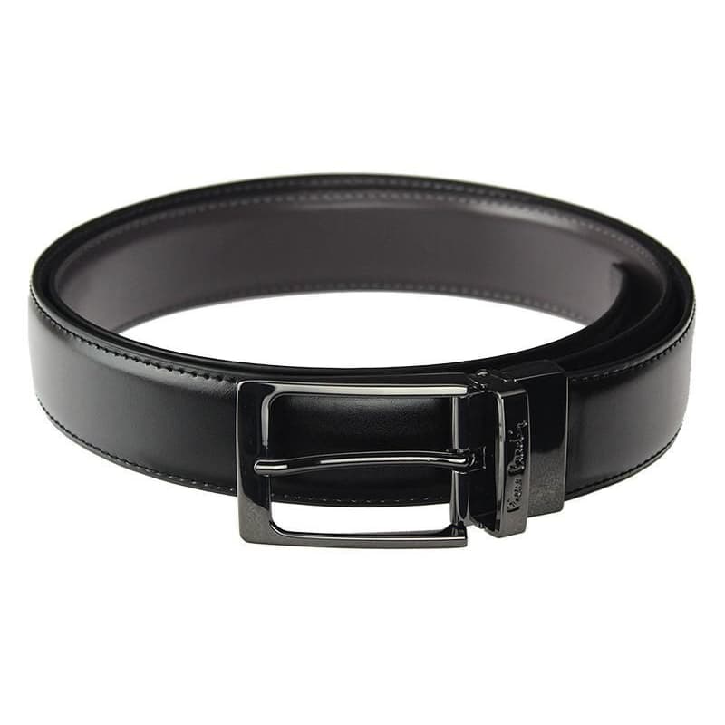 Oblekový obojstranný opasok Pierre Cardin BLACK-BROWN 1