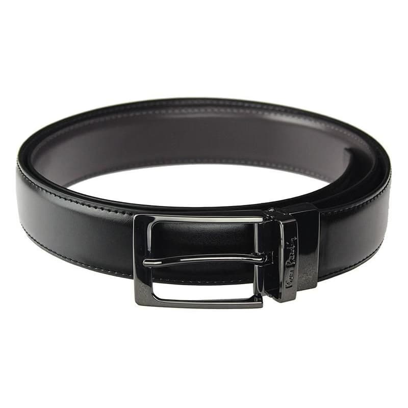 Oblekový obojstranný opasok Pierre Cardin BLACK-BROWN 3