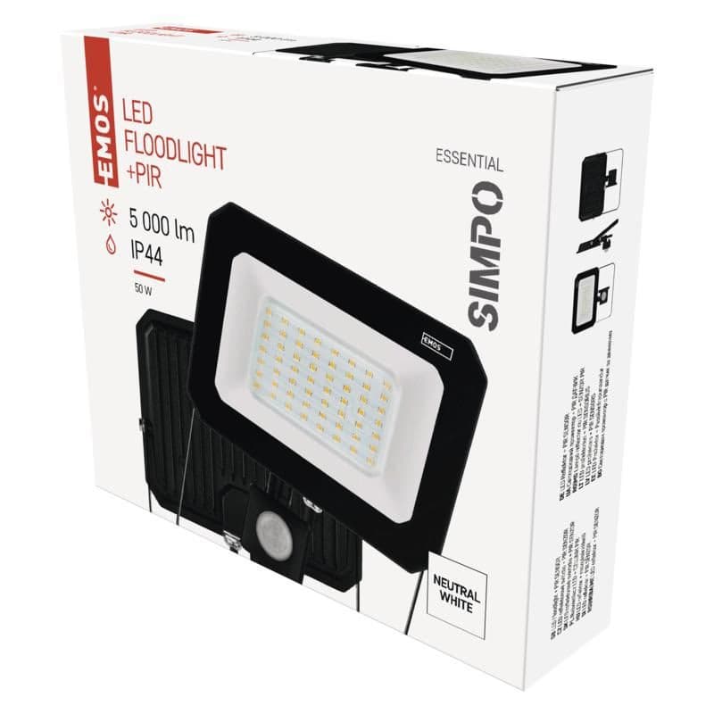 EMOS LED REFLEKTOR SIMPO 50W, 5000Lm, 4000K, PIR 4