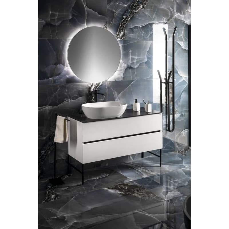 SAPHO - VELUR guľaté zrkadlo s LED podsvietením priemer 60cm VE060 3