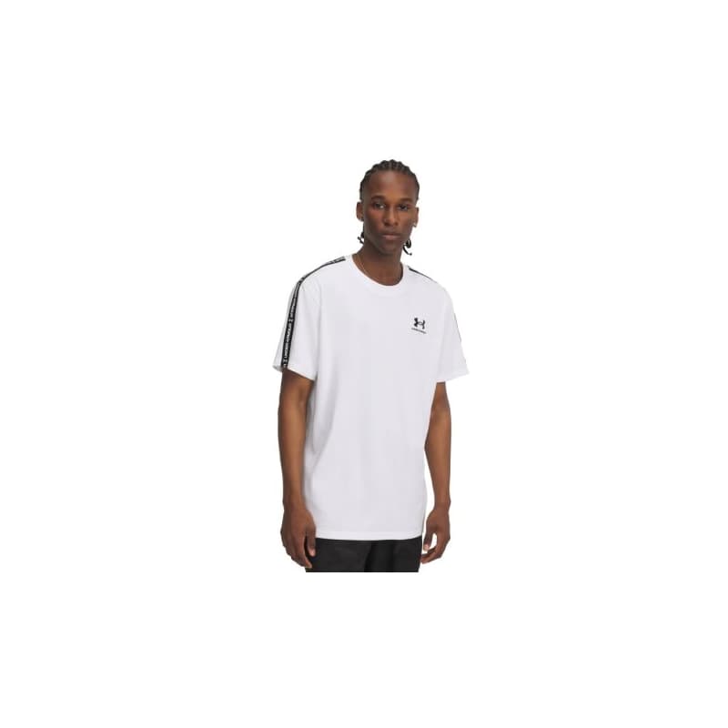 Pánske tričko s krátkym rukávom UNDER ARMOUR UA Icon HWT Tee Taping-WHT 1