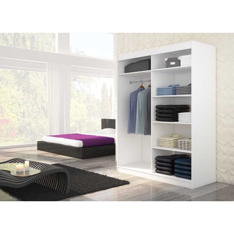 ArtAdrk Šatníková skriňa MODESTO | 150 cm Farba: Biela 3