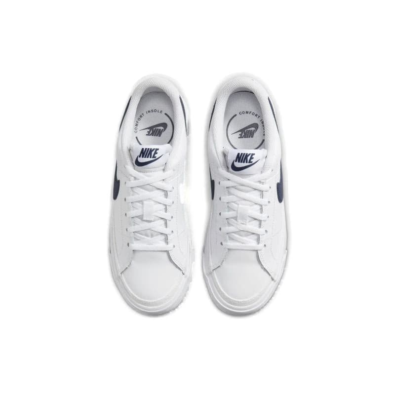 Chlapčenská rekreačná obuv NIKE Court Legacy white midnight navy 4