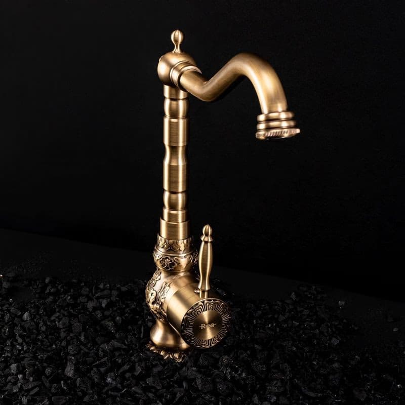 REA - Kuchynská Umývadlová batéria VENICE antique bronze REA-B2500 2