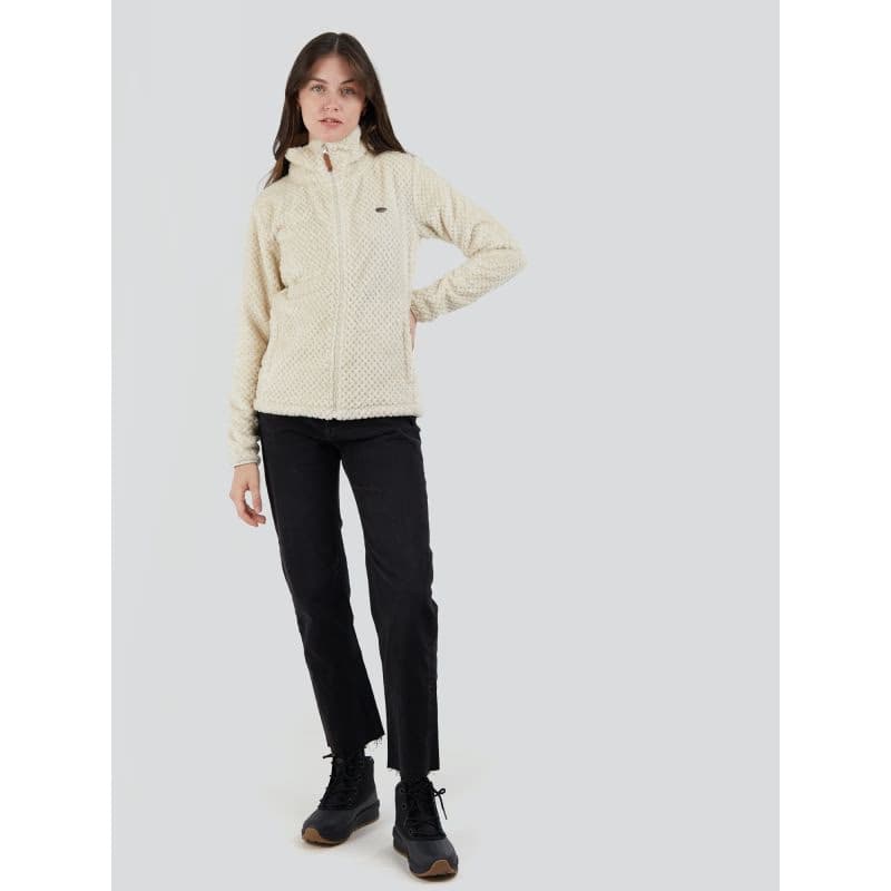 Dámska mikina so zipsom FUNDANGO Shiren Fleece Jacket-150-butter 3