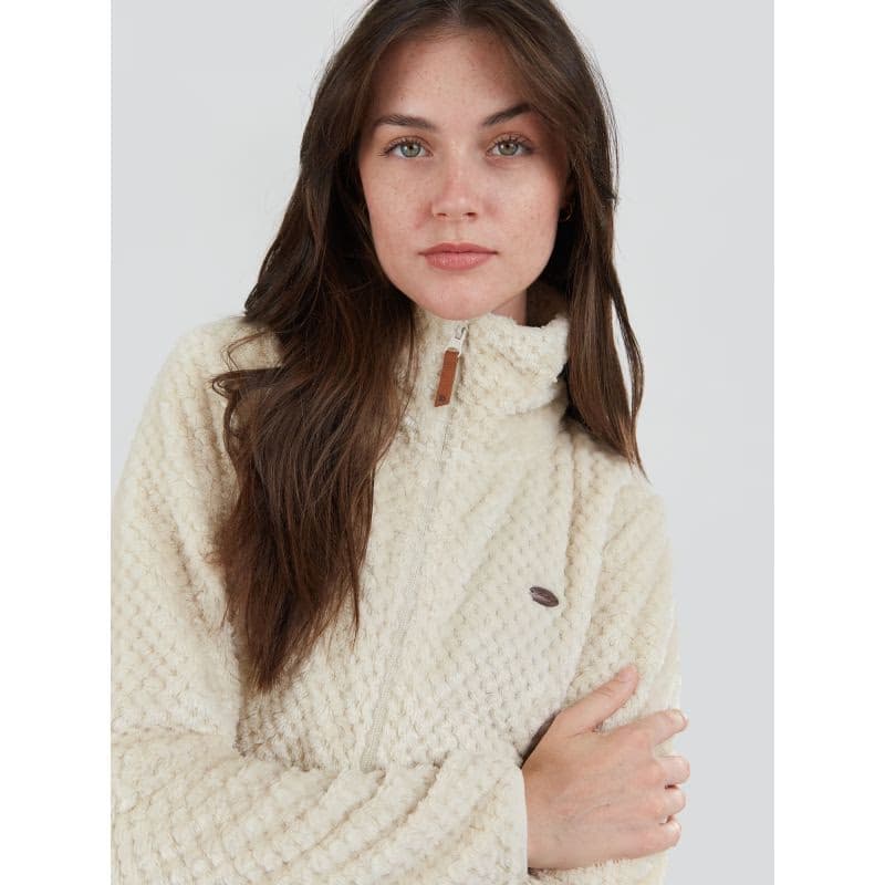 Dámska mikina so zipsom FUNDANGO Shiren Fleece Jacket-150-butter 4