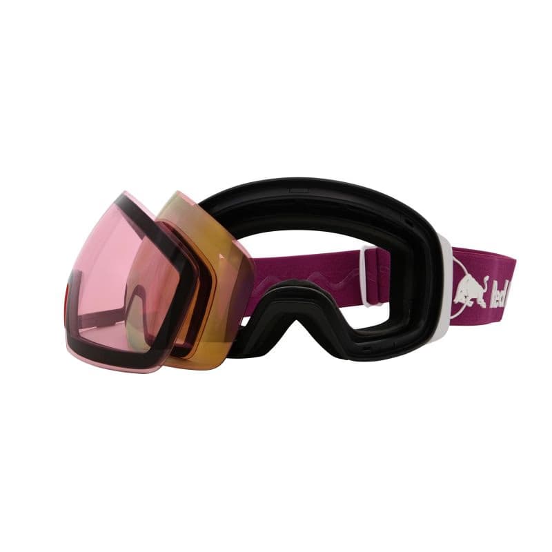 Lyžiarske okuliare RED BULL SPECT JON 05RO2, white red with purple mirror 6