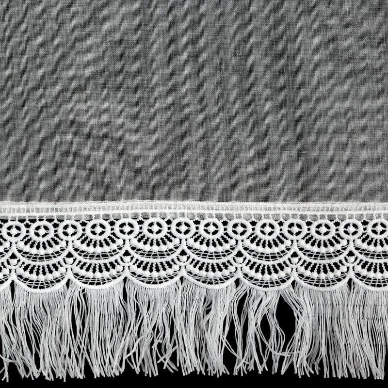 ArtFir Krátka záclona ROXANA PU | biela 150 x 60 cm 3