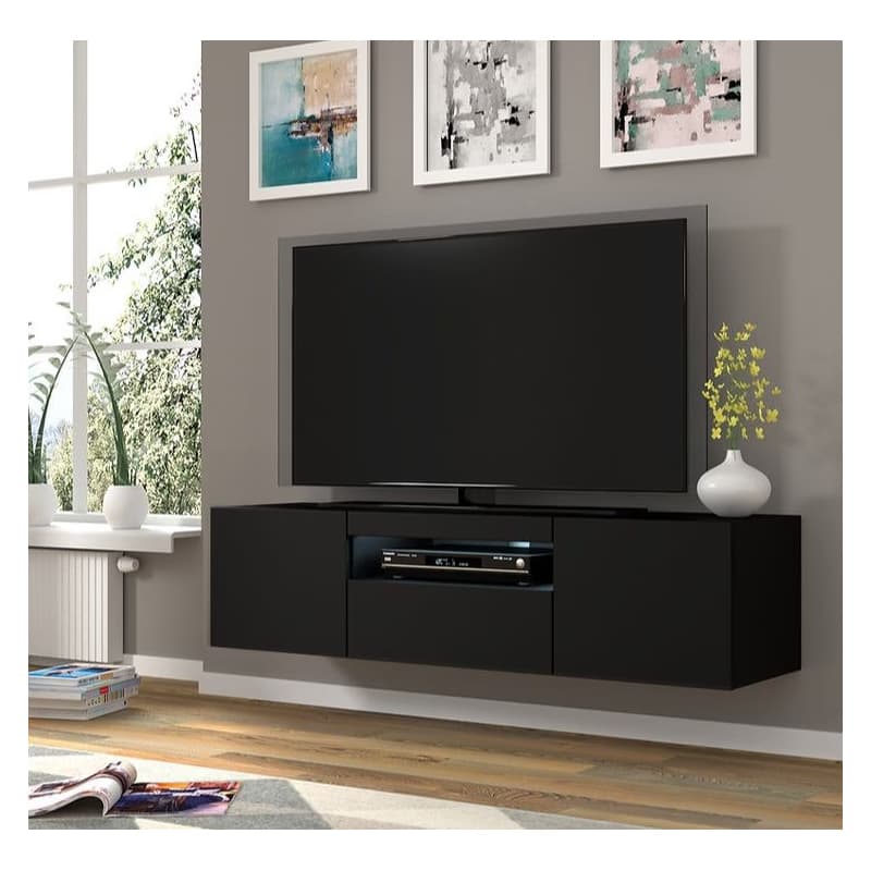 ArtBm TV stolík AURA 150 | čierny mat 3
