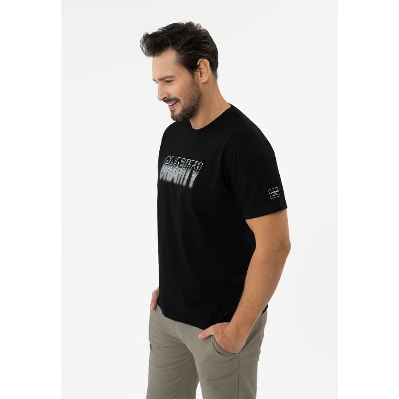 Pánske tričko s krátkym rukávom VOLCANO T-SILVER-BLACK 2