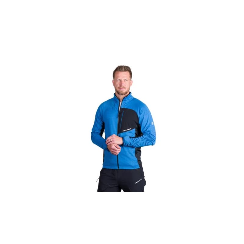 Pánska turistická mikina so zipsom NORTHFINDER PRIMO-282blueblack 1