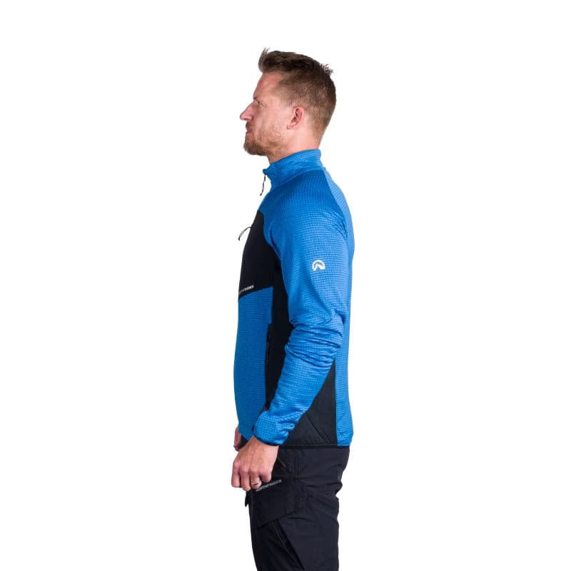 Pánska turistická mikina so zipsom NORTHFINDER PRIMO-282blueblack 2