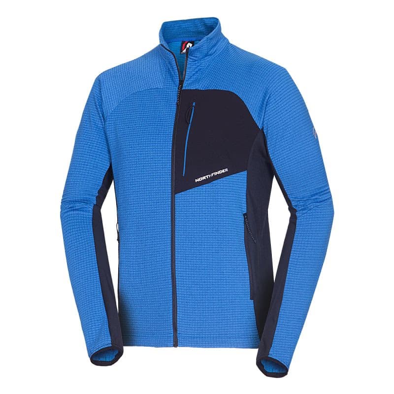 Pánska turistická mikina so zipsom NORTHFINDER PRIMO-282blueblack 4