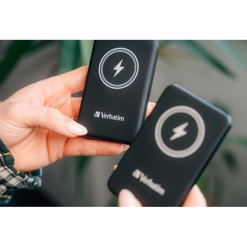 VERBATIM Powerbanka Charge 'n' Go, Magnetická, 5000 mAh, USB-C, Čierna 2
