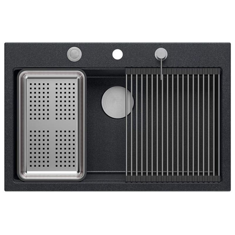 Quadron Quadron - Granitový drez MARC 110 WORKSTATION Black Metallic Meď HQM7650U8_PVDC1 4