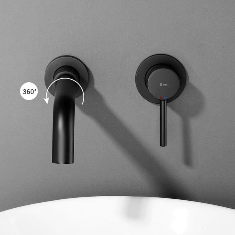 REA - Umývadlová batéria Lungo LONG čierna mat + BOX REA-B0371 5