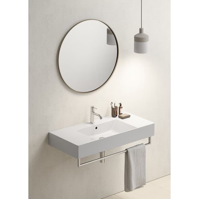 GSI - KUBE X keramické umývadlo 100x47cm, s odkladacími plochami, biela ExtraGlaze 9451111 5