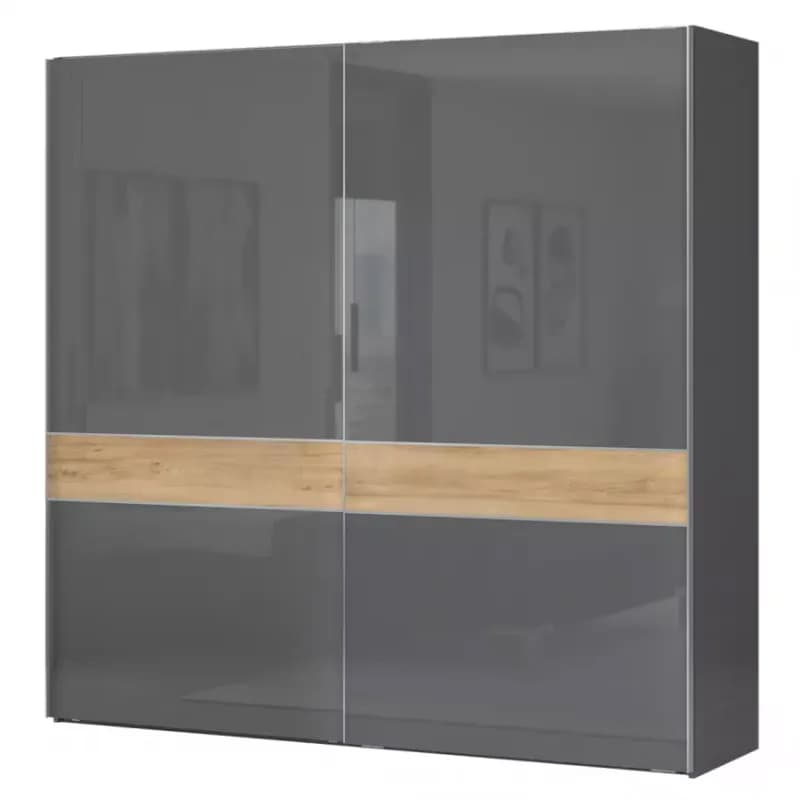 Skriňa 2d Onyx pk231/on lakované pacific walnut/anthracit 1