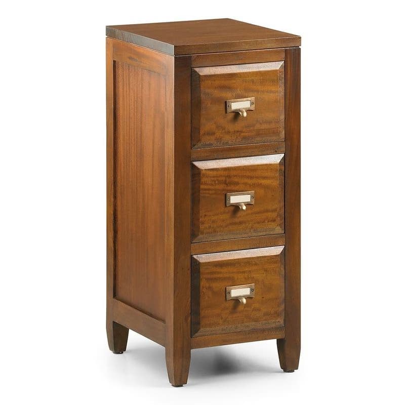 Estila Koloniálna skrinka Flamingo z masívneho dreva s tromi zásuvkami 72cm 1