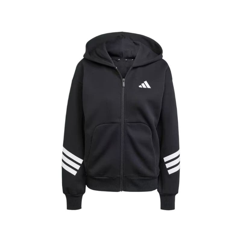 Dámska mikina so zipsom ADIDAS W FI 3S FZ HD BLACK 6