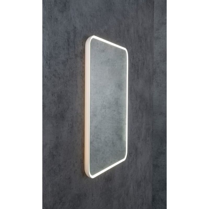 SAPHO - FLOAT LED podsvietené zrkadlo 50x70cm, biela 22571 6