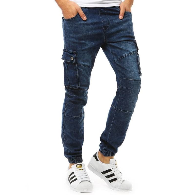 Pánske jogger nohavice - denim look (ux1892) skl.3 3