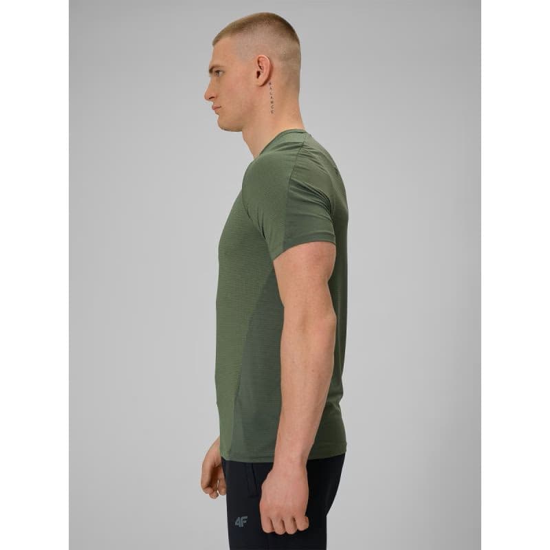 Pánske bežecké tričko s krátkym rukávom 4F TSHIRT FNK M1775-43S-KHAKI 3