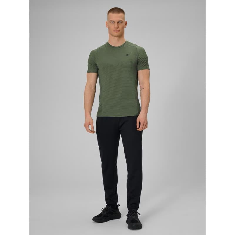 Pánske bežecké tričko s krátkym rukávom 4F TSHIRT FNK M1775-43S-KHAKI 5