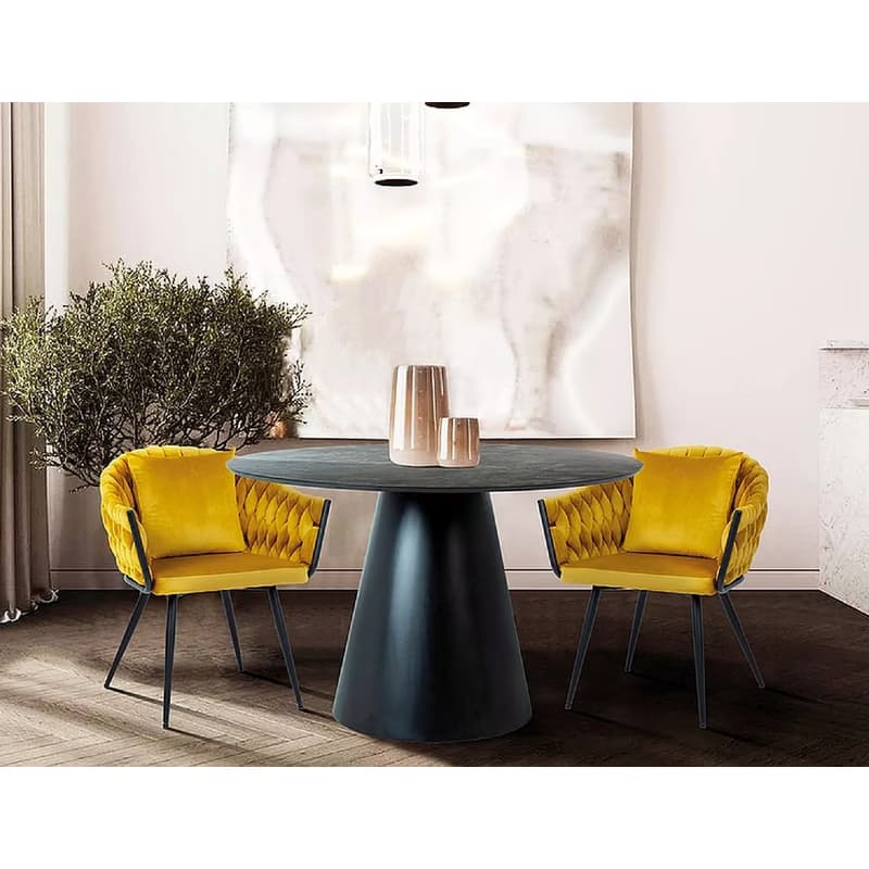 Signal Jedálenský stôl ANGEL | čierny 120cm 6