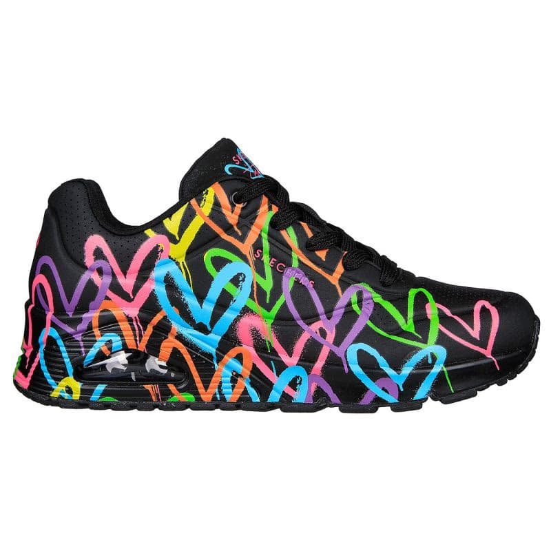 Dámska vychádzková obuv SKECHERS Uno Highlight Love black multi 2