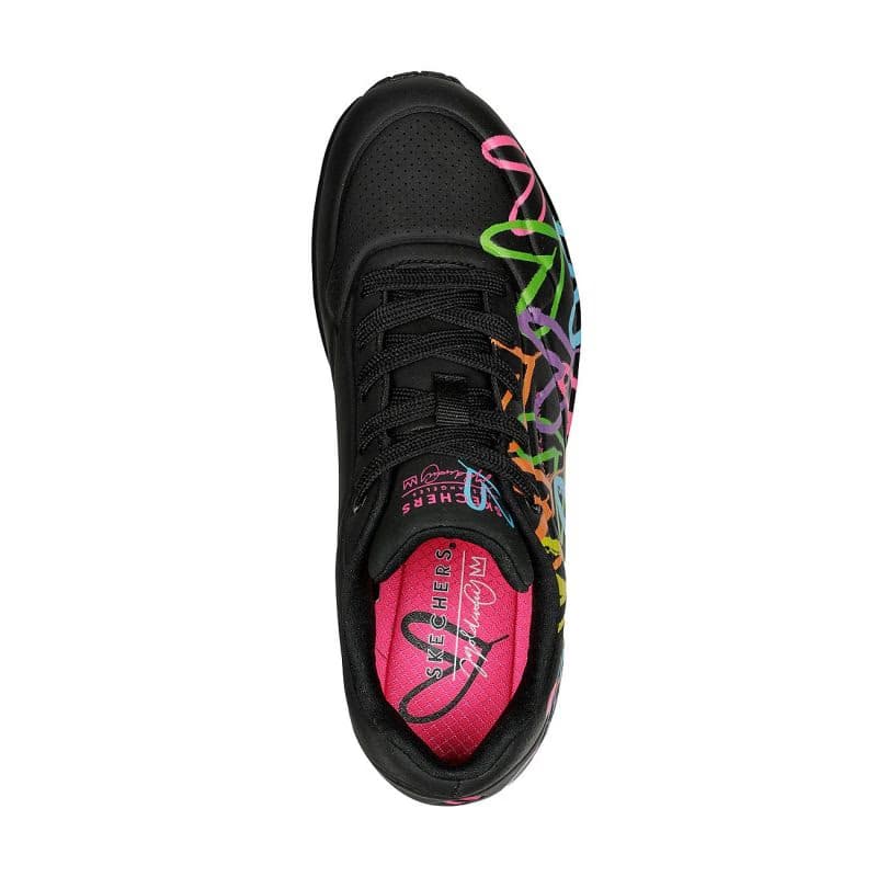 Dámska vychádzková obuv SKECHERS Uno Highlight Love black multi 4