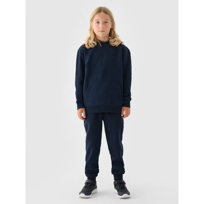 Chlapčenské tepláky 4F JUNIOR TROUSERS-JWMM00TTROM0811-31S-NAVY 2