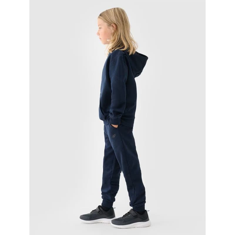 Chlapčenské tepláky 4F JUNIOR TROUSERS-JWMM00TTROM0811-31S-NAVY 3