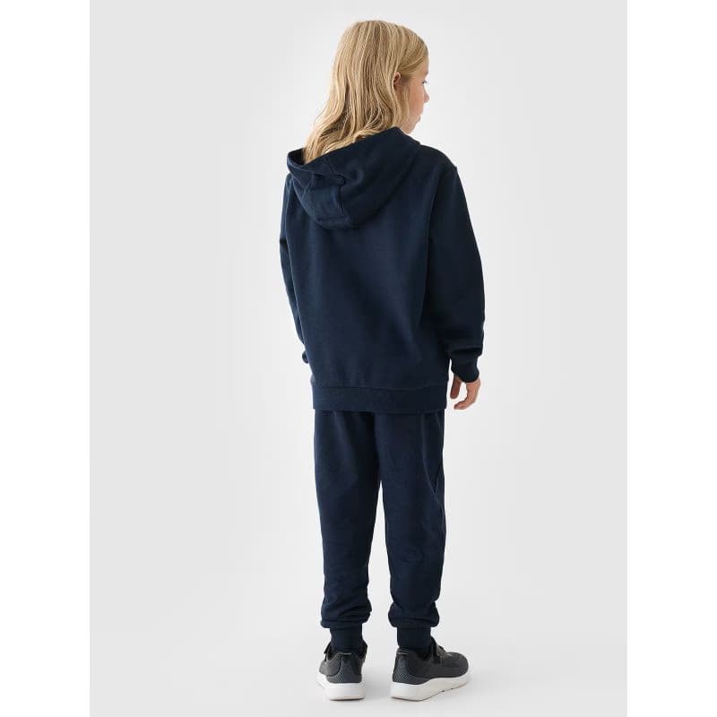 Chlapčenské tepláky 4F JUNIOR TROUSERS-JWMM00TTROM0811-31S-NAVY 4
