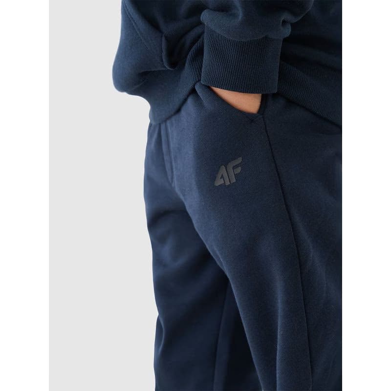 Chlapčenské tepláky 4F JUNIOR TROUSERS-JWMM00TTROM0811-31S-NAVY 5