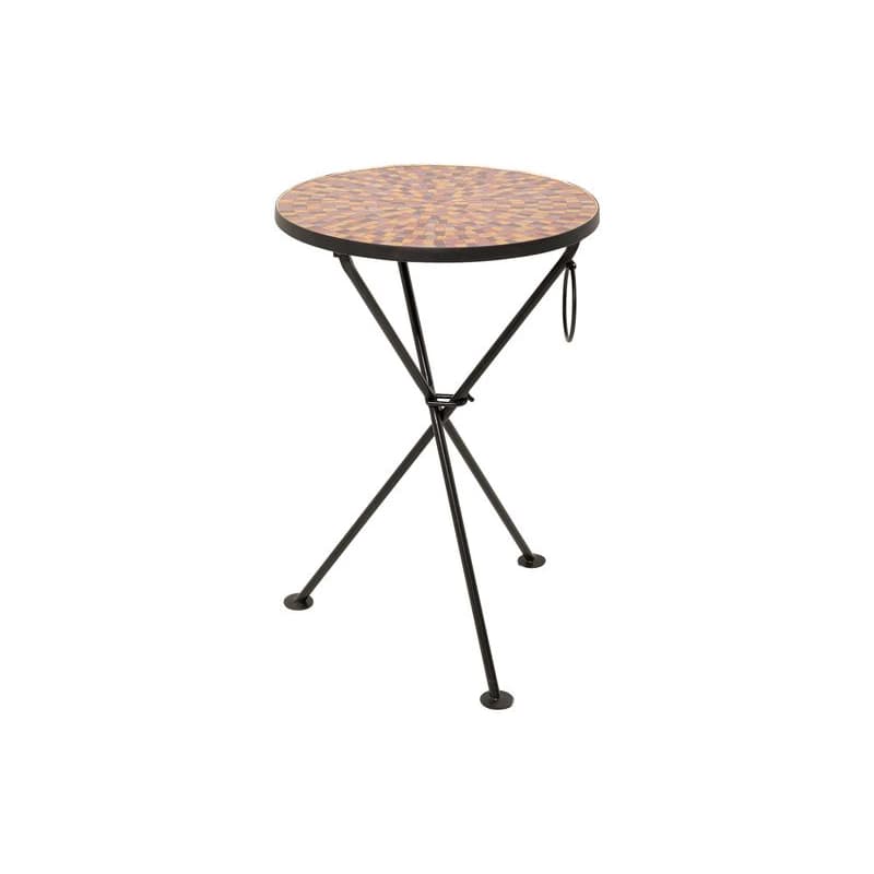Clack Mosaic príručný stolík červený Ø35 cm