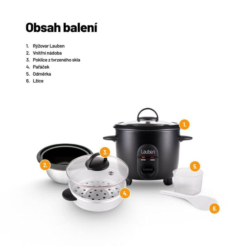 Lauben Rice Cooker 600BC - ryžovar 5