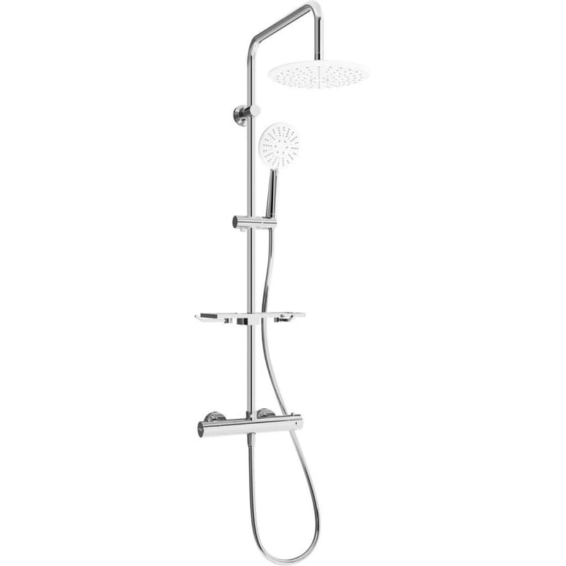MEXEN/S - KT67 Sprchový stĺp s termostatickou batériou, chróm / biela 771506793-00