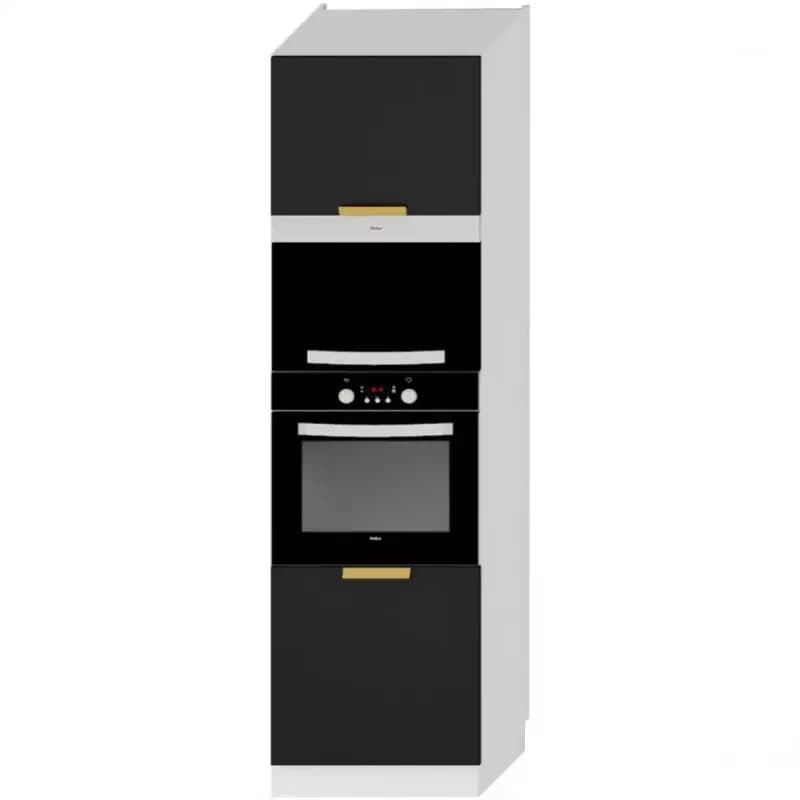 Kuchynská skrinka Denis d60pk mv 2133 pl čierna mat/biela 1