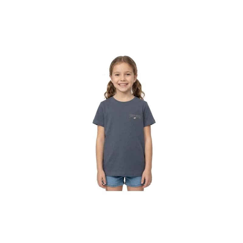 Dievčenské tričko s krátkym rukávom 4F JUNIOR TSHIRT F2886-22S-ANTHRACITE 1