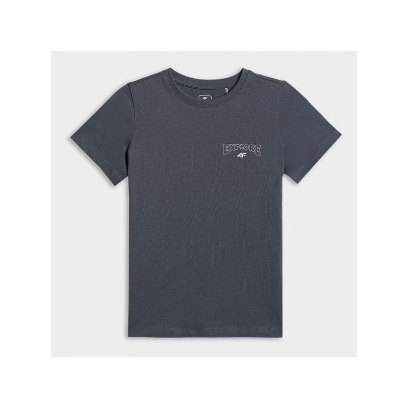 Dievčenské tričko s krátkym rukávom 4F JUNIOR TSHIRT F2886-22S-ANTHRACITE 3