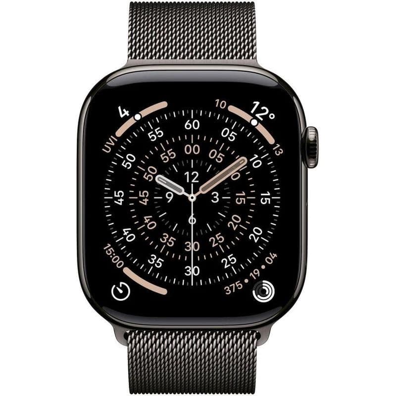 Apple Watch Series 11 GPS + Cellular 46mm Slate Titanium Case with Slate Milanese Loop - S/M 2