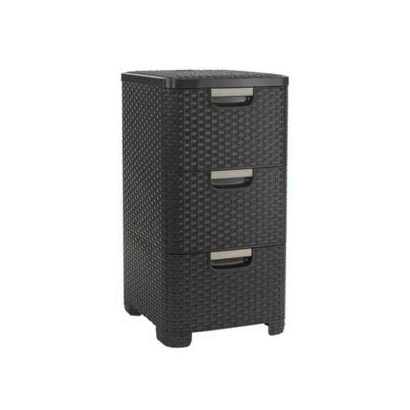 CURVER Zásuvkový regál STYLE 3x14L | hnedá 1