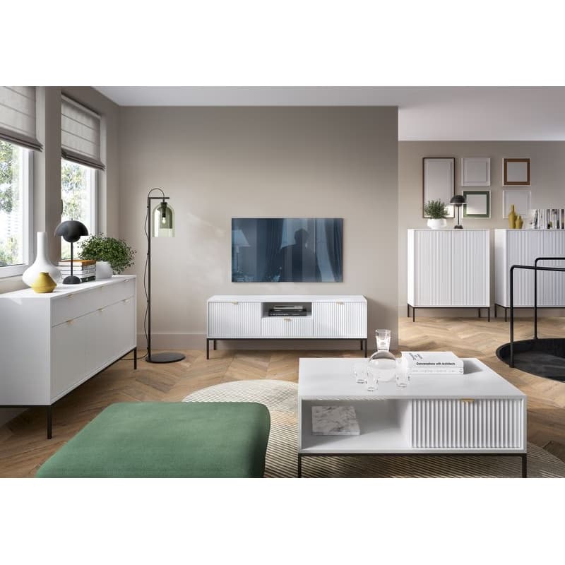 ArtPS TV stolík MONA RTV-154 | biela 3