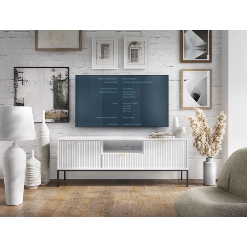 ArtPS TV stolík MONA RTV-154 | biela 4