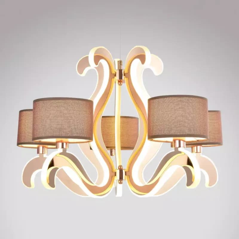 Ambrosia 3 Závesné svietidlo 5x40w E14 + 43,4w Led Meď 1