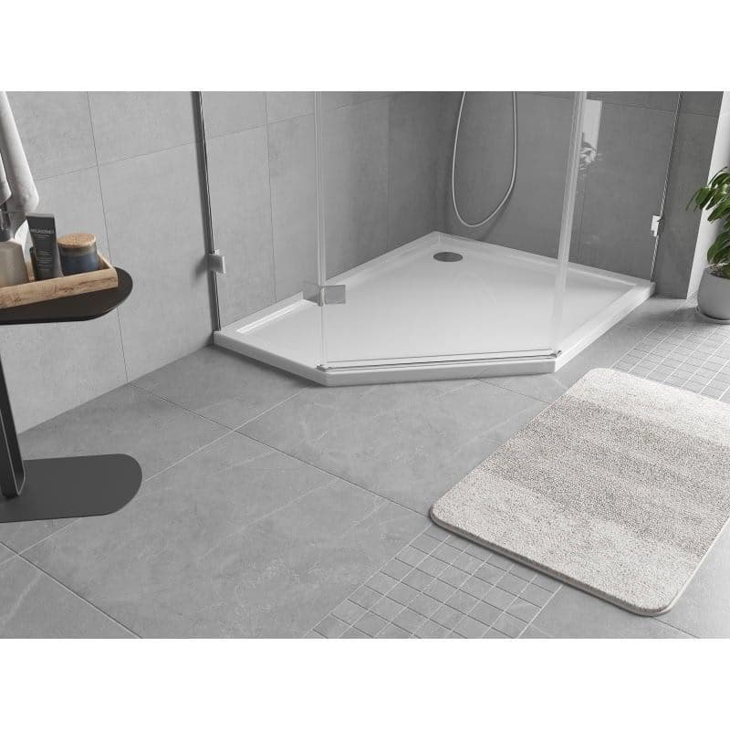 MEXEN - Flow päťboká sprchová vanička slim pravá 100 x 90, biela lesk 46P109010R
