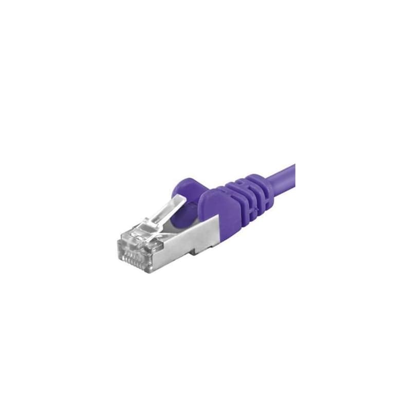 Premiumcord Patch kábel CAT6a S-FTP, RJ45-RJ45, AWG 26/7 1m, fialová 1